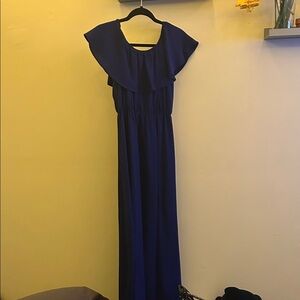 Elegant Blue Women's Dress